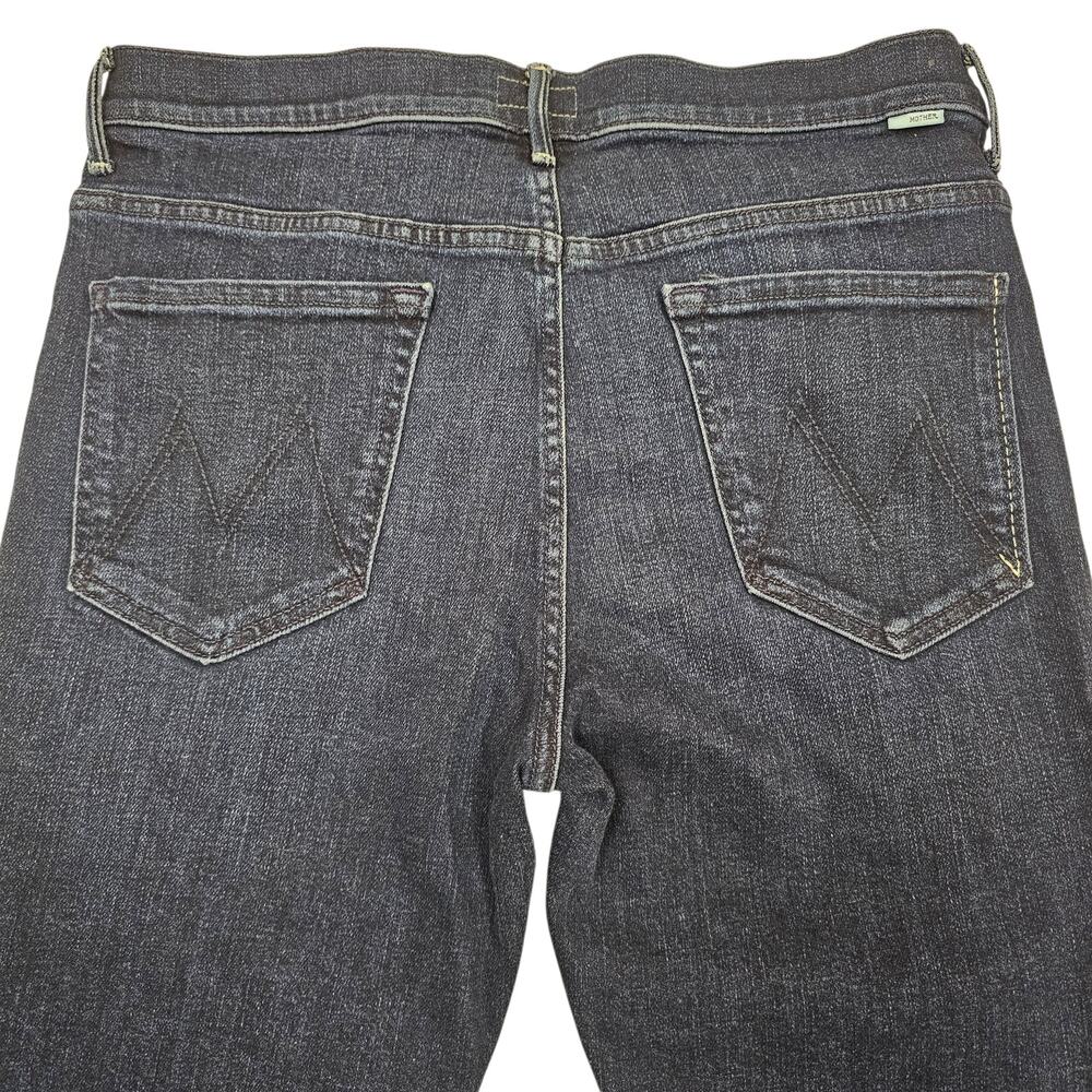 Mother The Stunner Ankle Step Fray Disco Dolls in Dark Wash Size 32